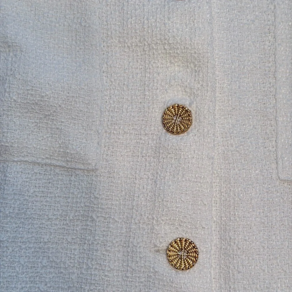 NWT Tuckernuck  White Textured Myla Romper size Medium NWT - Picture 11 of 13